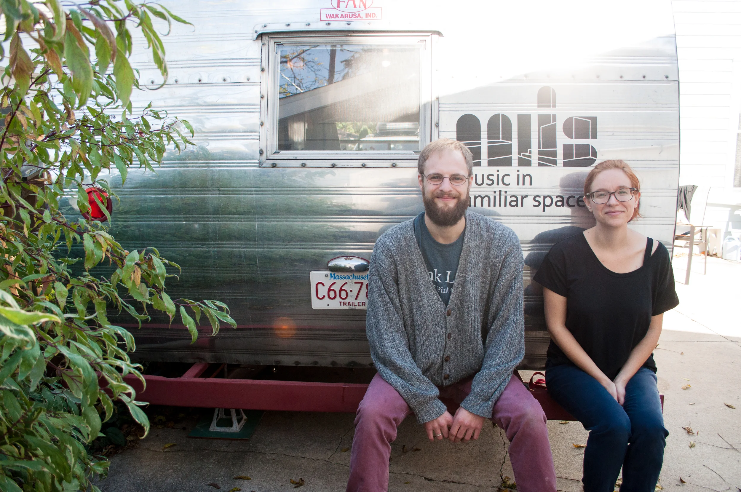 Steuart & Michelle with their trailer