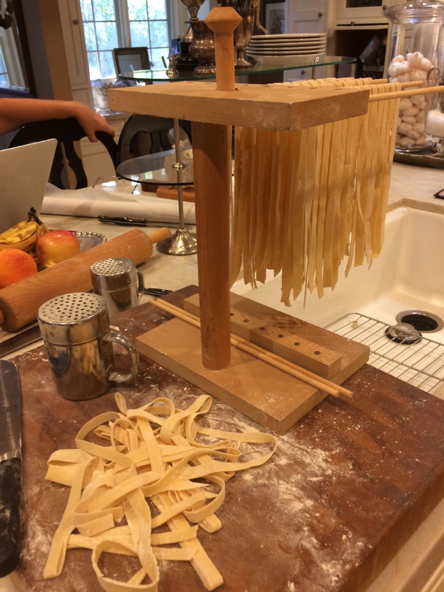 Drying out some homemade pasta