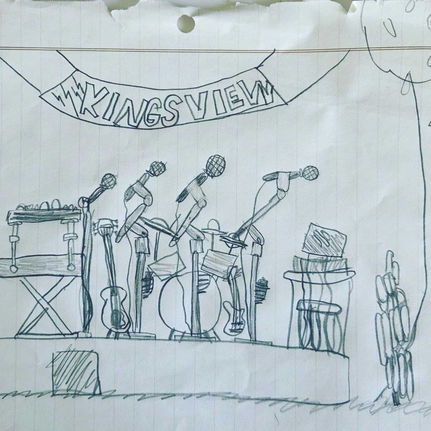 Shout out to a very special artist name Maeve who drew this picture for us during a show at @parleylakewinery . One of the coolest things we've had a fan do for us!