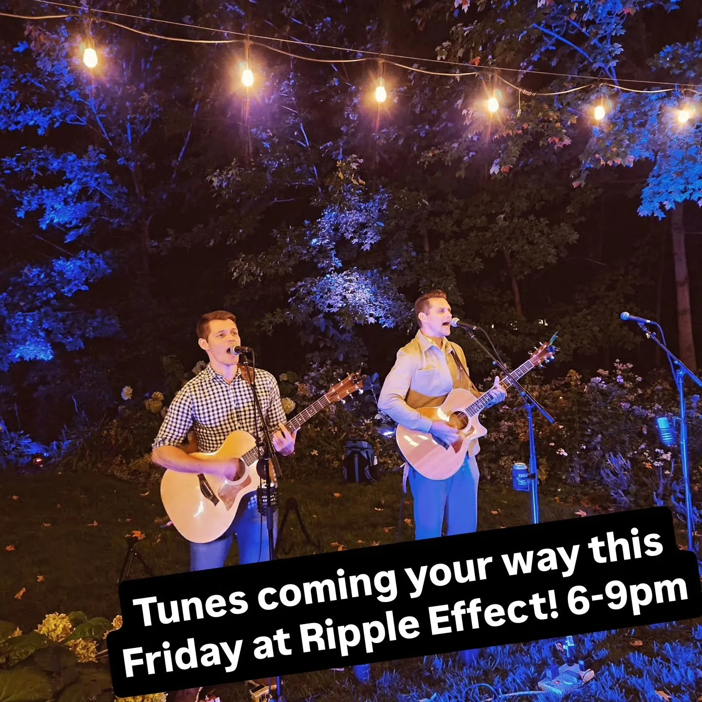 We're back on the Ripple Effect stage Friday June 12th for a three hour set, 6-9pm! Come for the beer, stay for the tunes and good vibes!