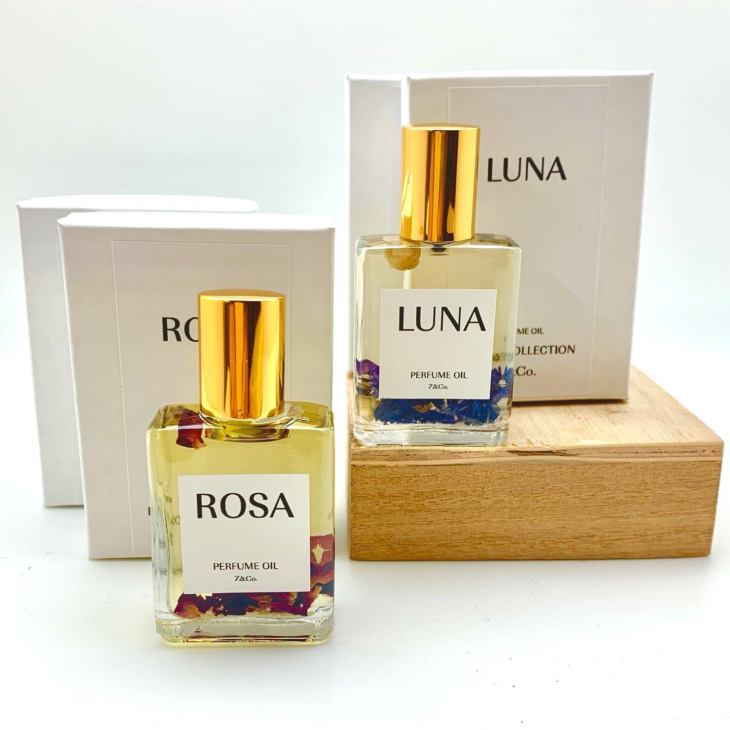 Try on a new fragrance from the Botica Collection.  #beautyandwellness #fragrancecollection #perfumeoil #lunaandrosa #emeraldforest #giftideas #shoplocal #giftguide