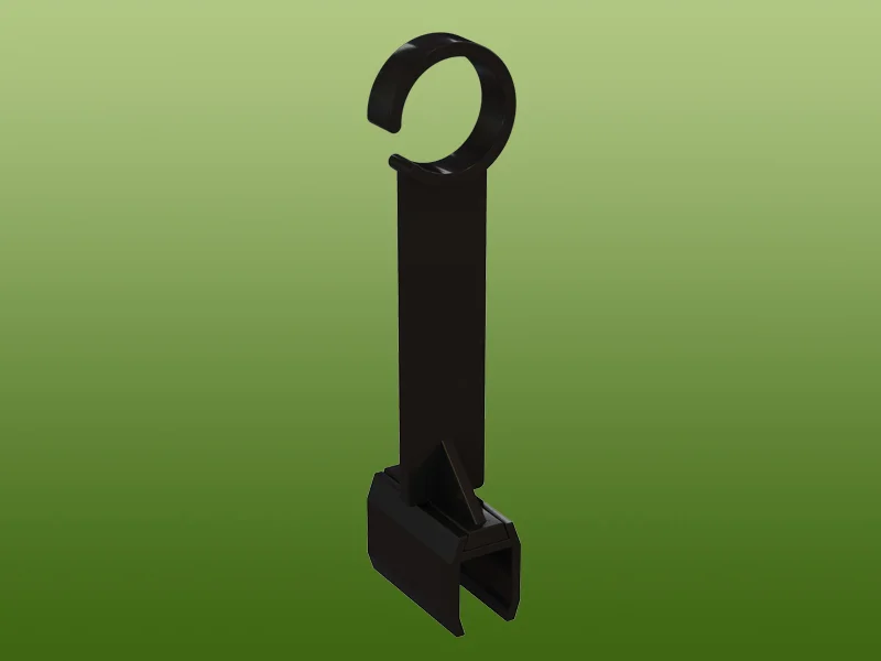 Hook Clip, Horizontal D:16mm
