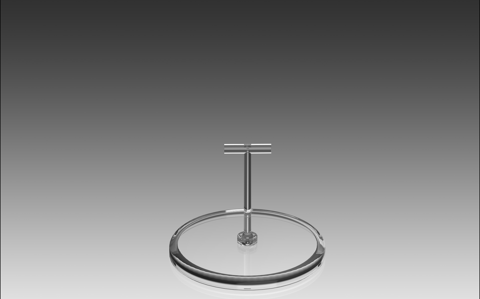 Large Round Base w. 5cm  Gallow for datalist