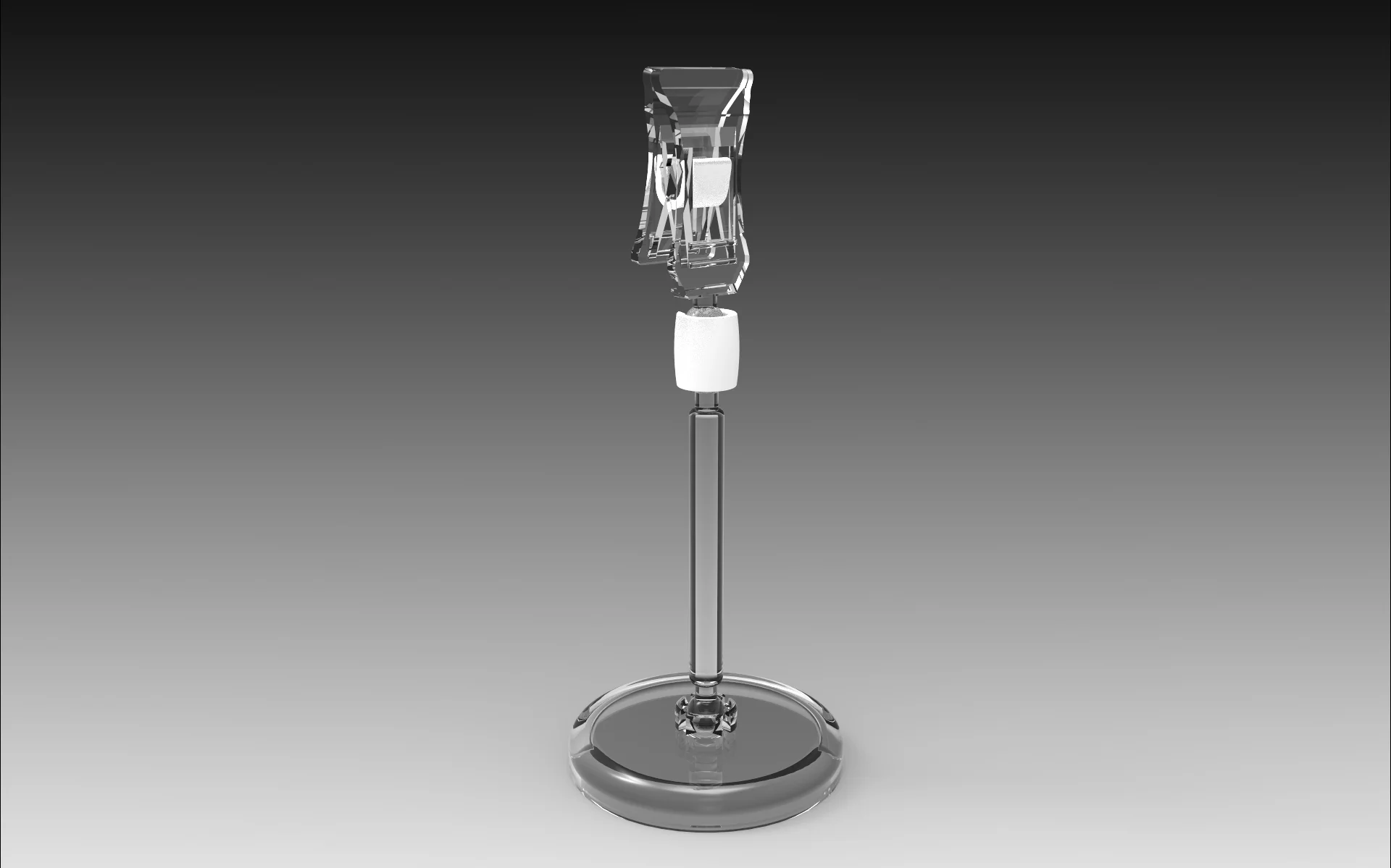 Small round base with small gripper and 5cm stem