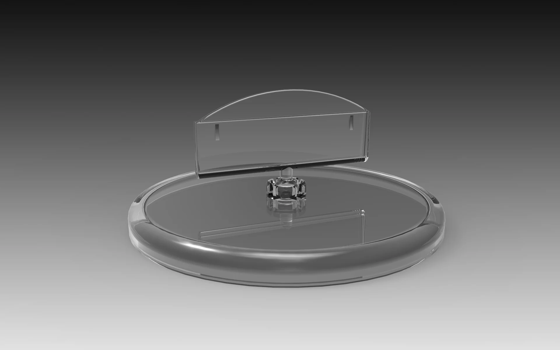 Large round base with large sign holder