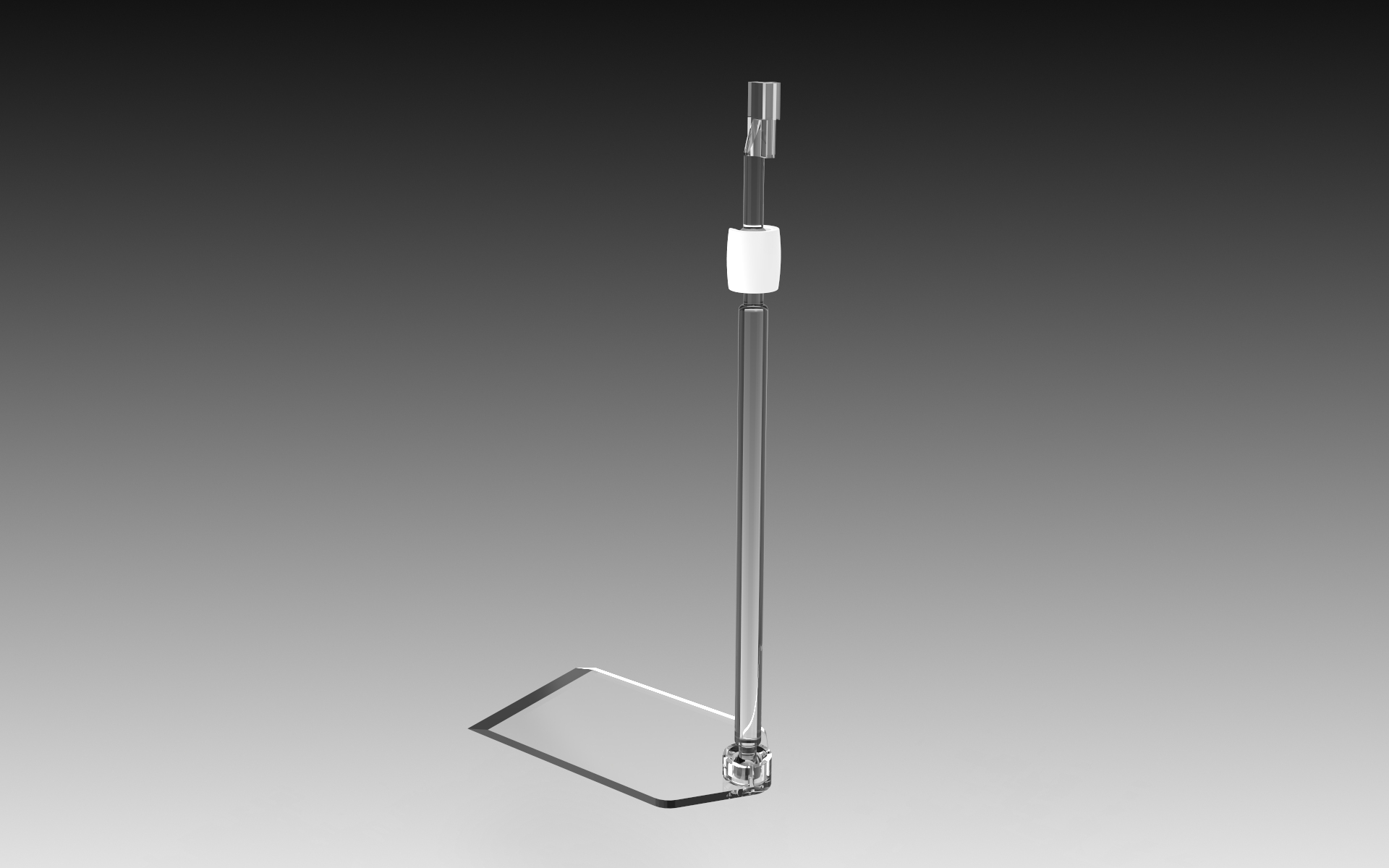 PP Connector with 10cm stem on Flat Base