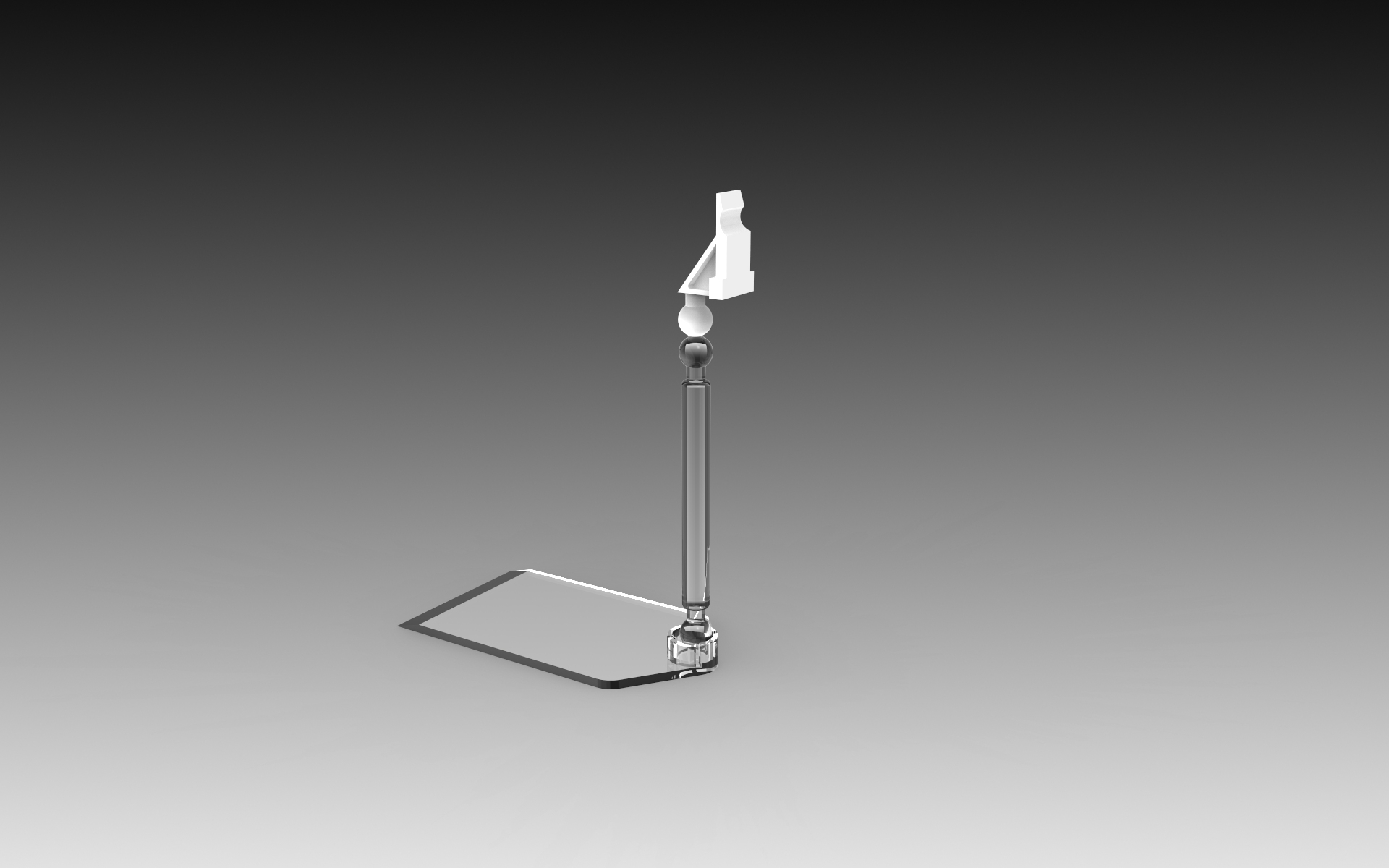Click Adaptor with 5cm stem on Flat Base