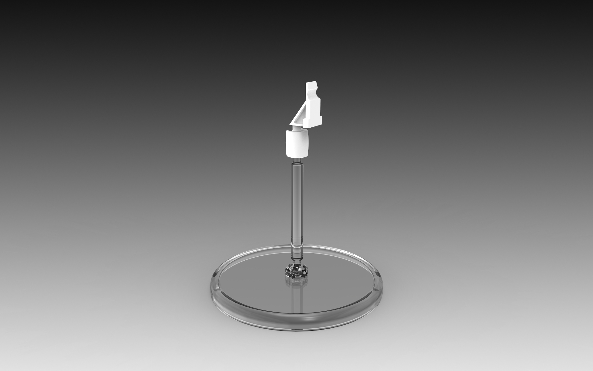 Click Adaptor with 5cm stem on Large Round Base