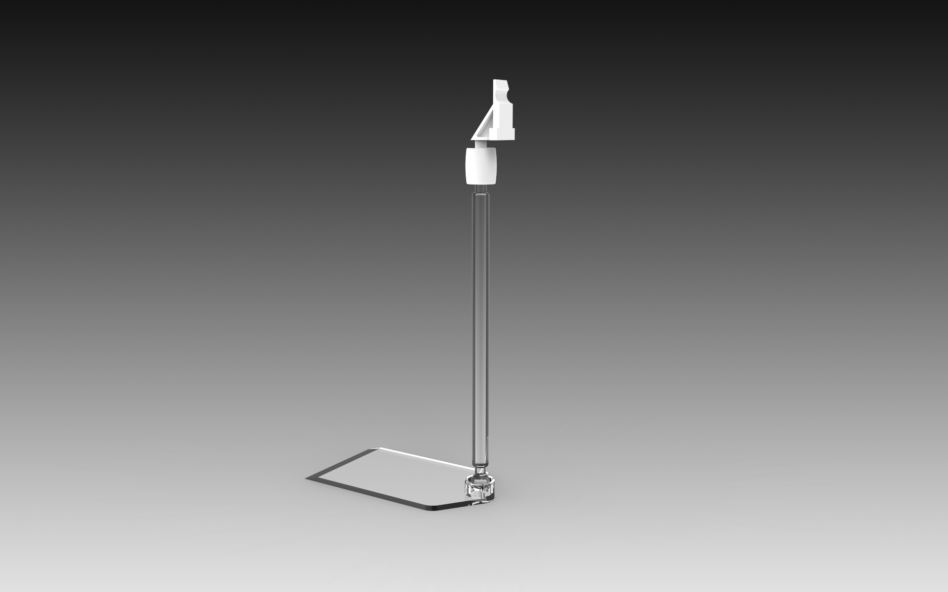 Click Adaptor with 10cm stem on Flat Base