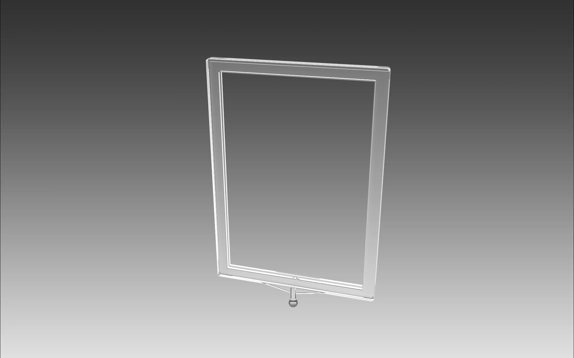 A6 frame, Vertical for Cleargrip (clear)