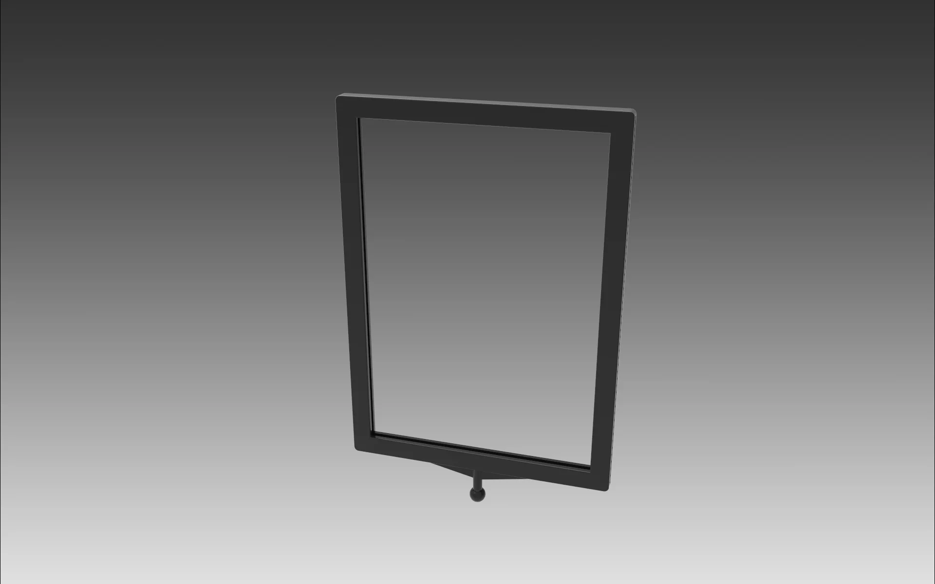 A6 fram, Vertical for ClearGrip (black)