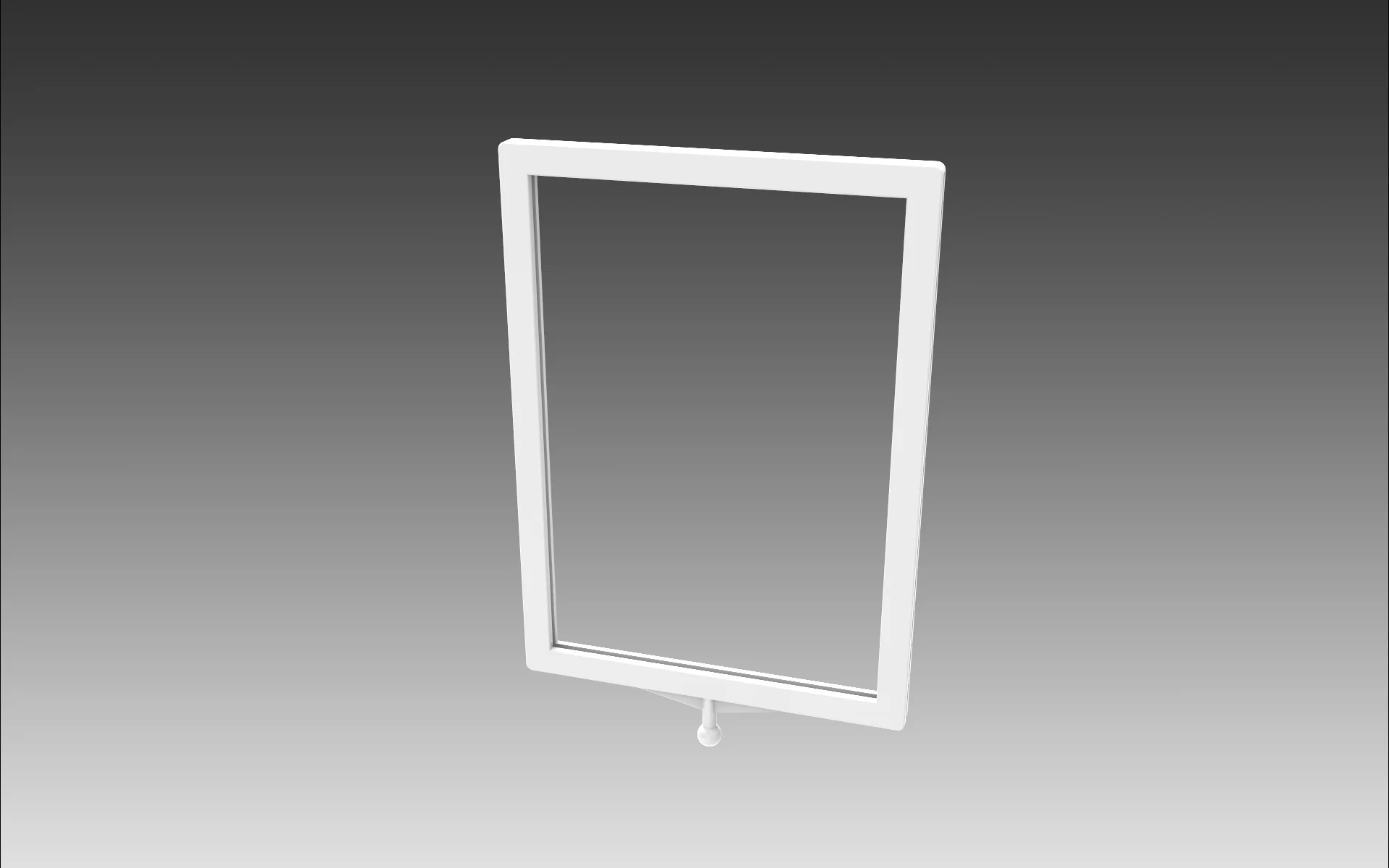 A6 frame, Vertical for Cleargrip (white)