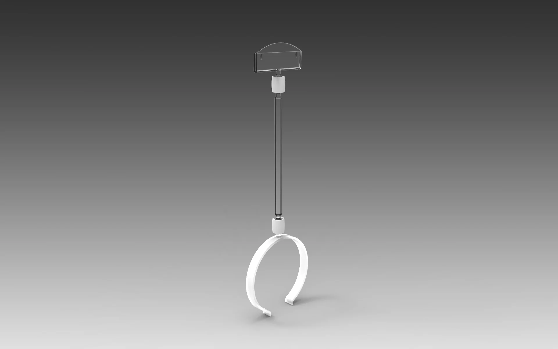 Small Deli ring with 10 cm stem and large sign holder