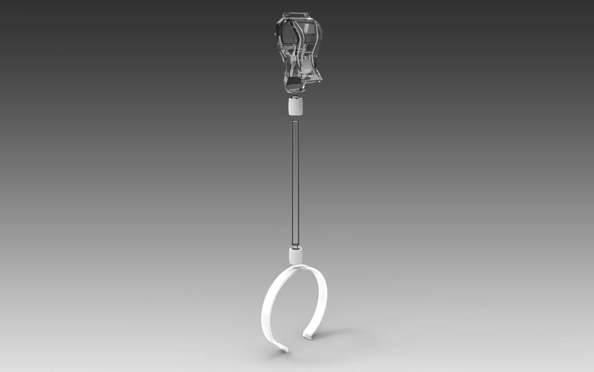 Small Deli ring with 10 cm stem and large gripper