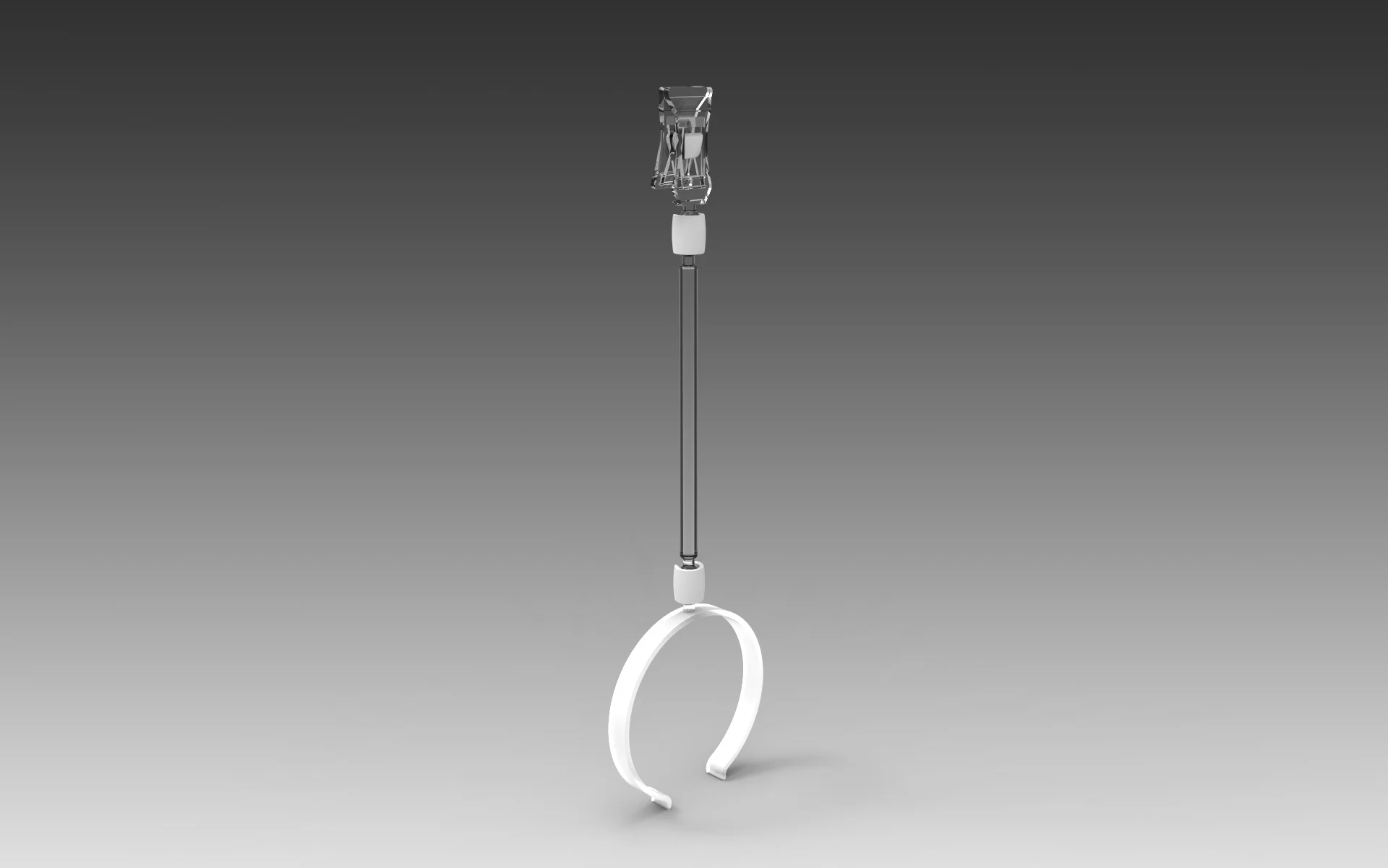 Small Deli ring with 10 cm stem and small gripper