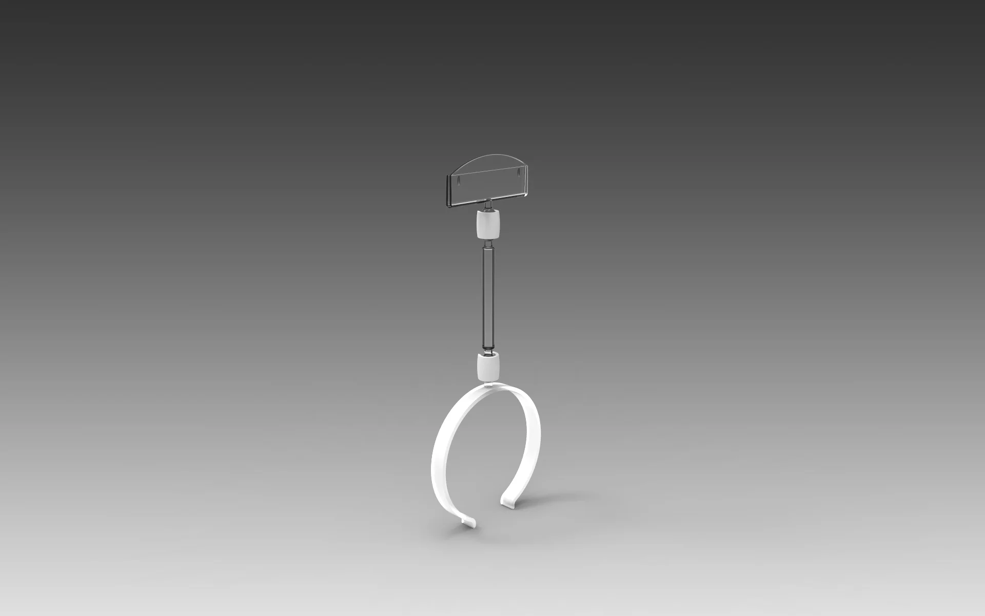 Small Deli ring with 5 cm stem and large sign holder