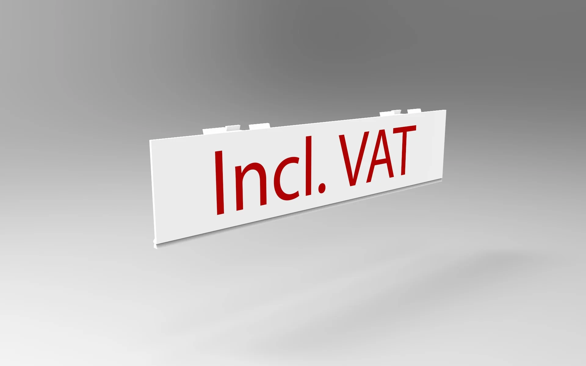 Text Plate for PP (silk printable for customizing)