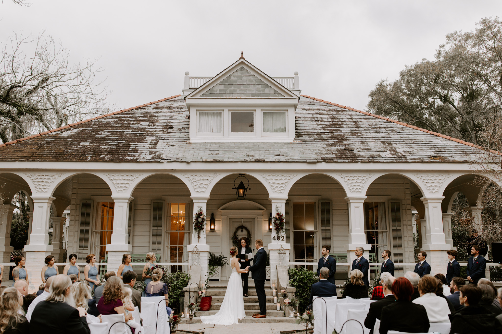 A Moody, Romantic Winter Wedding at Maison Lafitte | Mandeville, Louisiana | Gabrielle Hail Photography