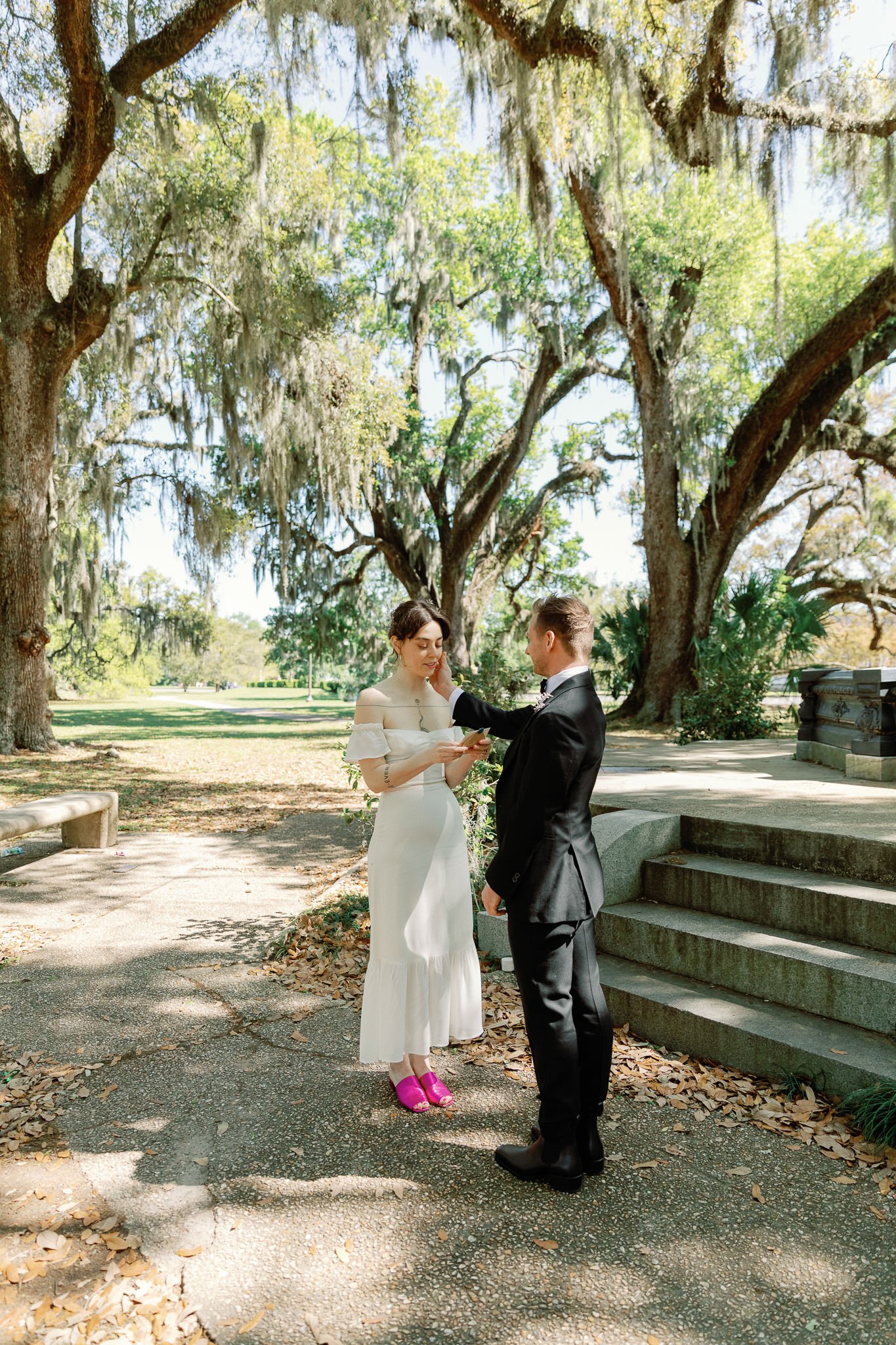 Non Traditional and Teary Eyed Elopement in City Park | New Orleans, Louisiana