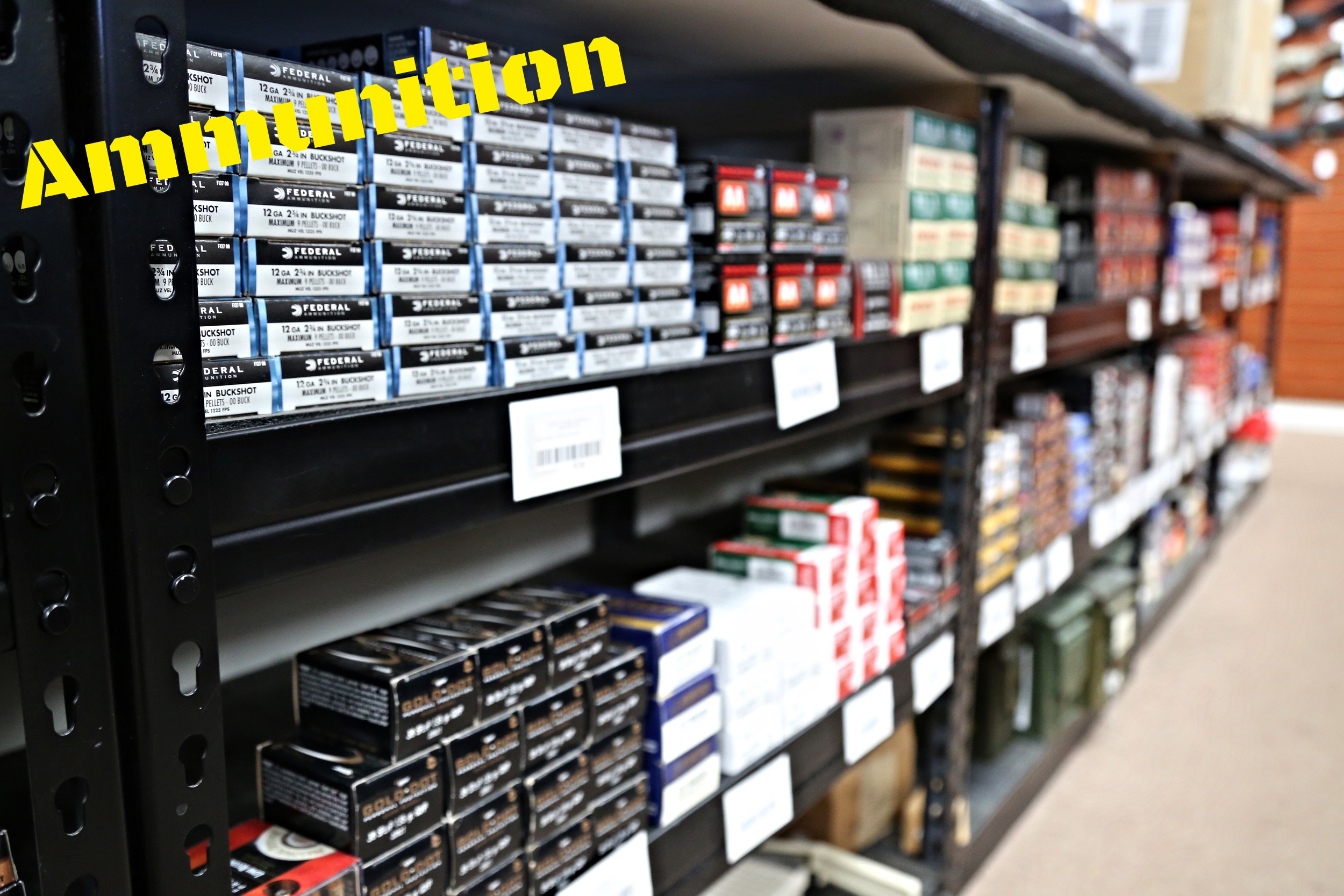 We have a very wide variety of common caliber ammunition in stock at all times, and are always receiving new shipments of hard to find calibers as well. From .22 LR all the way up to .338 Lapua, you will find both rifle and handgun calibers here at the shop. We typically have the following brands on hand: -Federal -Hornady -Remington -Winchester -PMC -Magtech -Sellier & Bellot -Estate -TulAmmo -Sig Sauer -Speer -FN and many more!