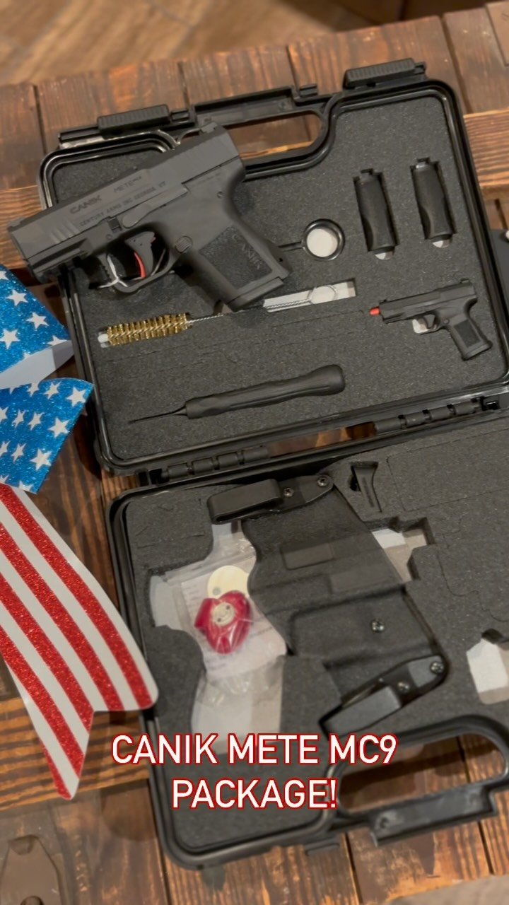 🇺🇸 Check out the package you get with the Canik Mete MC9! Mags, holster, back straps, cleaning tools, manual, and even a maintenance tool in the shape of a mini Mete MC9! So cool! 🔥

☎️ 760.798.7300

@canik #Canik #Mete #MC9 #CanikMete #CanikMeteM