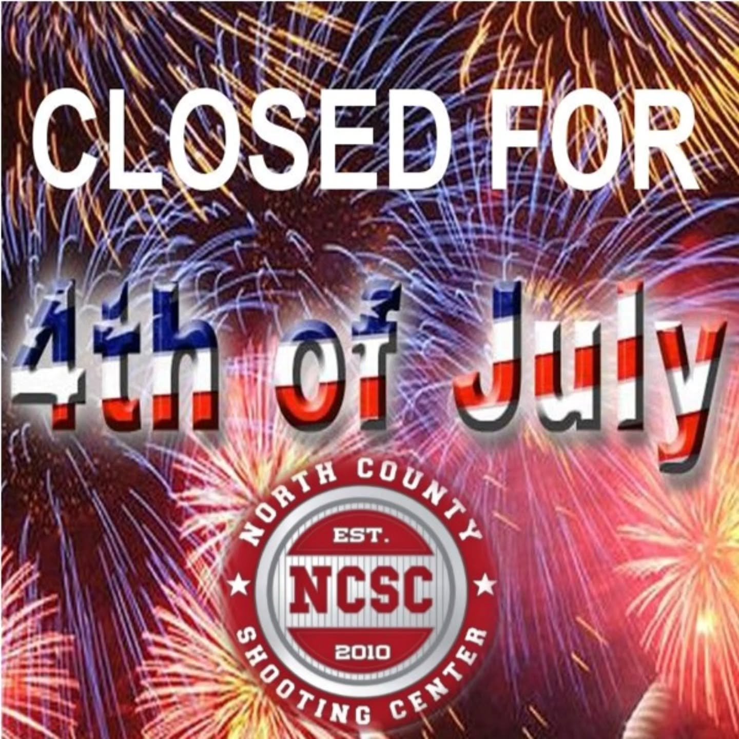 🎆 Reminder that the range will be closed tomorrow for the 4th of July. 🇺🇸

#4thofJuly #FourthofJuly #IndependenceDay #USA #Holiday #Closed