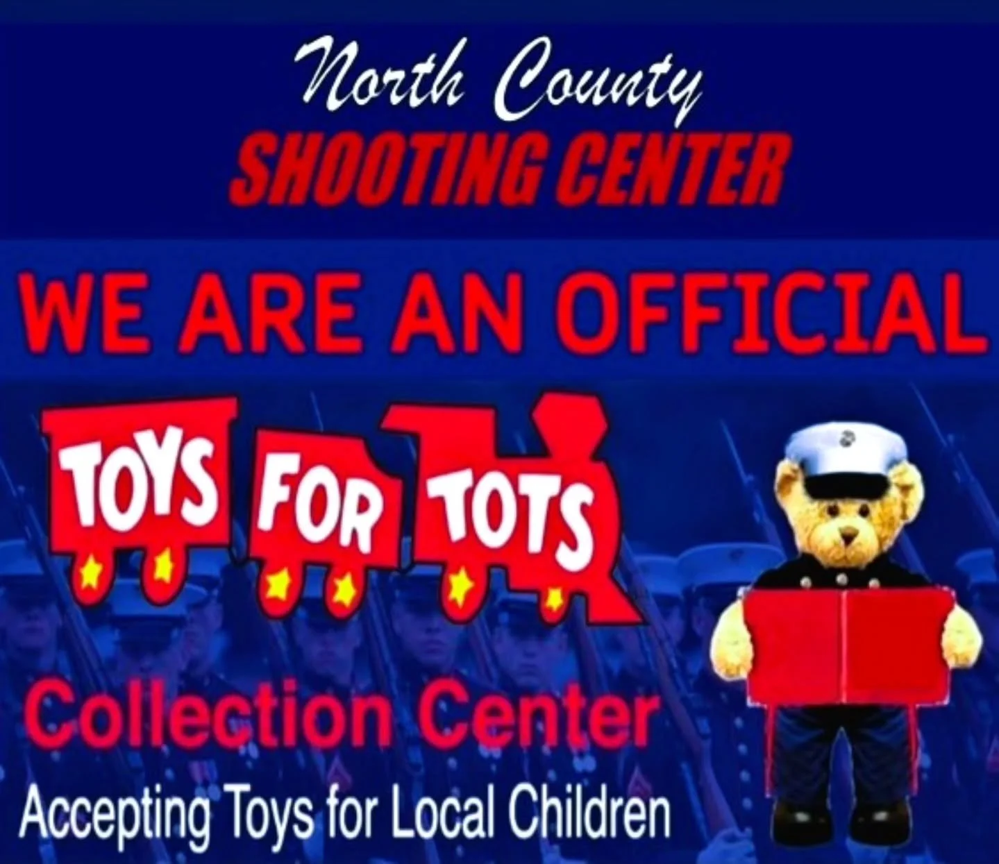 🧸 Come by NCSC and help children in need get toys this holiday season! 

☎️ 760.798.7300

@toysfortotsofficial #ToysForTots #ToyDrive #Children #Kids #Help #Donation #SanDiego #Christmas #Holidays #Help #Donate #Marines