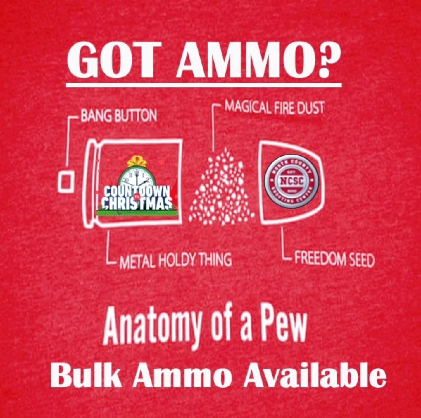 🕜🎄 &lsquo;Countdown to Christmas&rsquo; is here at NCSC! 🎁

🔗 https://tinyurl.com/5xp7rv69
☎️ 760.798.7300

**All products are CA compliant and limited to supply on hand; no rain checks. 

#Ammo #Ammunition #Holidays #Christmas #SanDiego