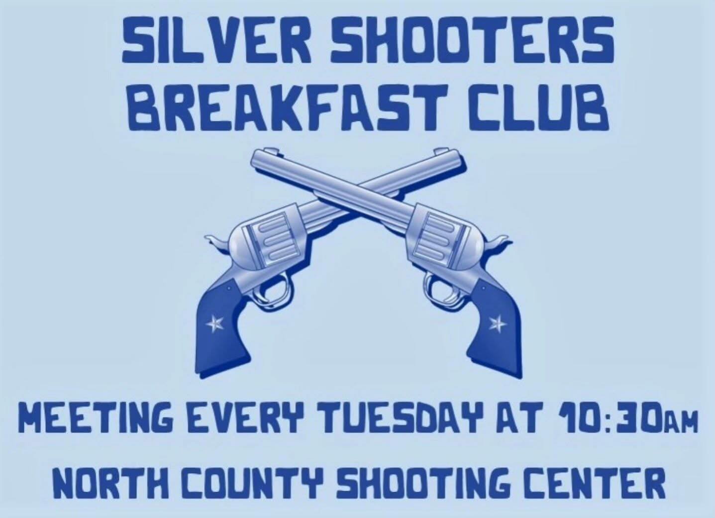 Silver Shooter&rsquo;s Breakfast Club tomorrow morning at 10:30am! 🩶🎯

#Training #Tuesday #RangeTime #SanDiego