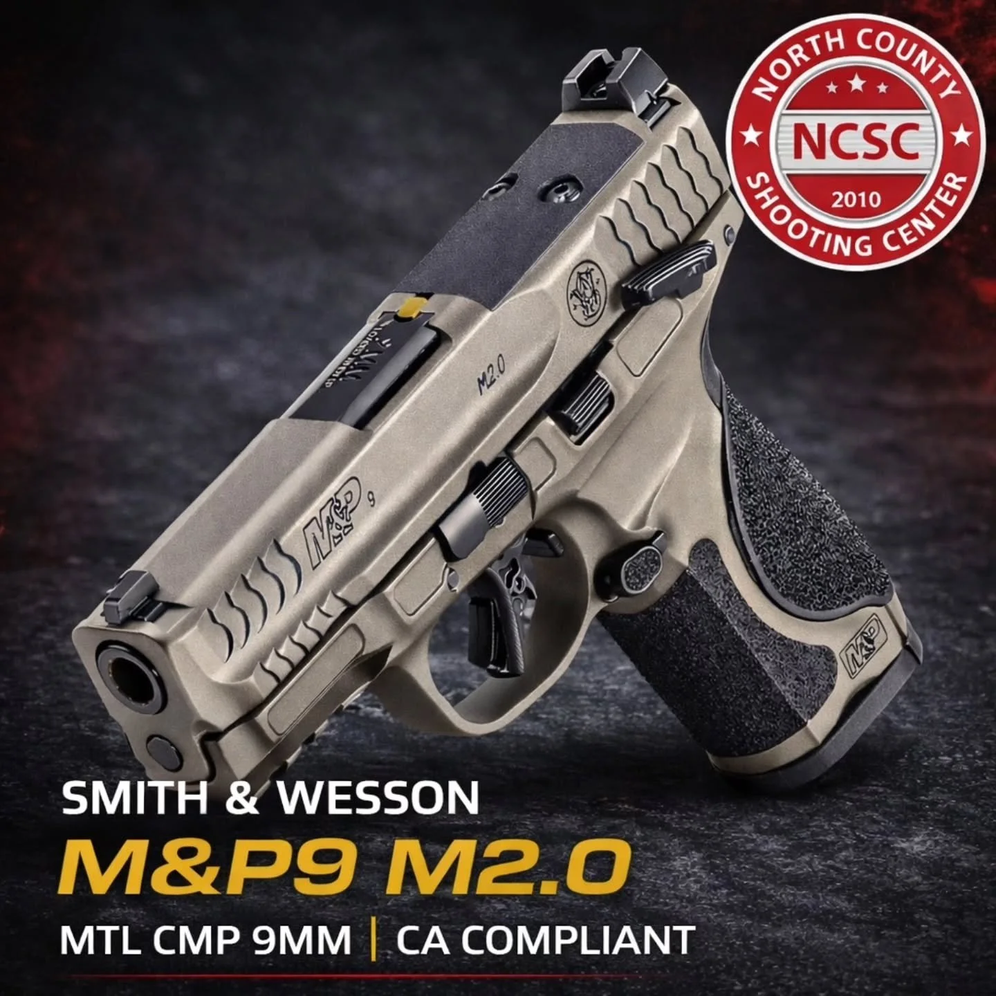 🔥 NEW M&amp;P9 MTL CMP JUST ARRIVED!

☎️ 760.798.7300

@smithandwessoninc #SmithWesson #SmithandWesson #MP9