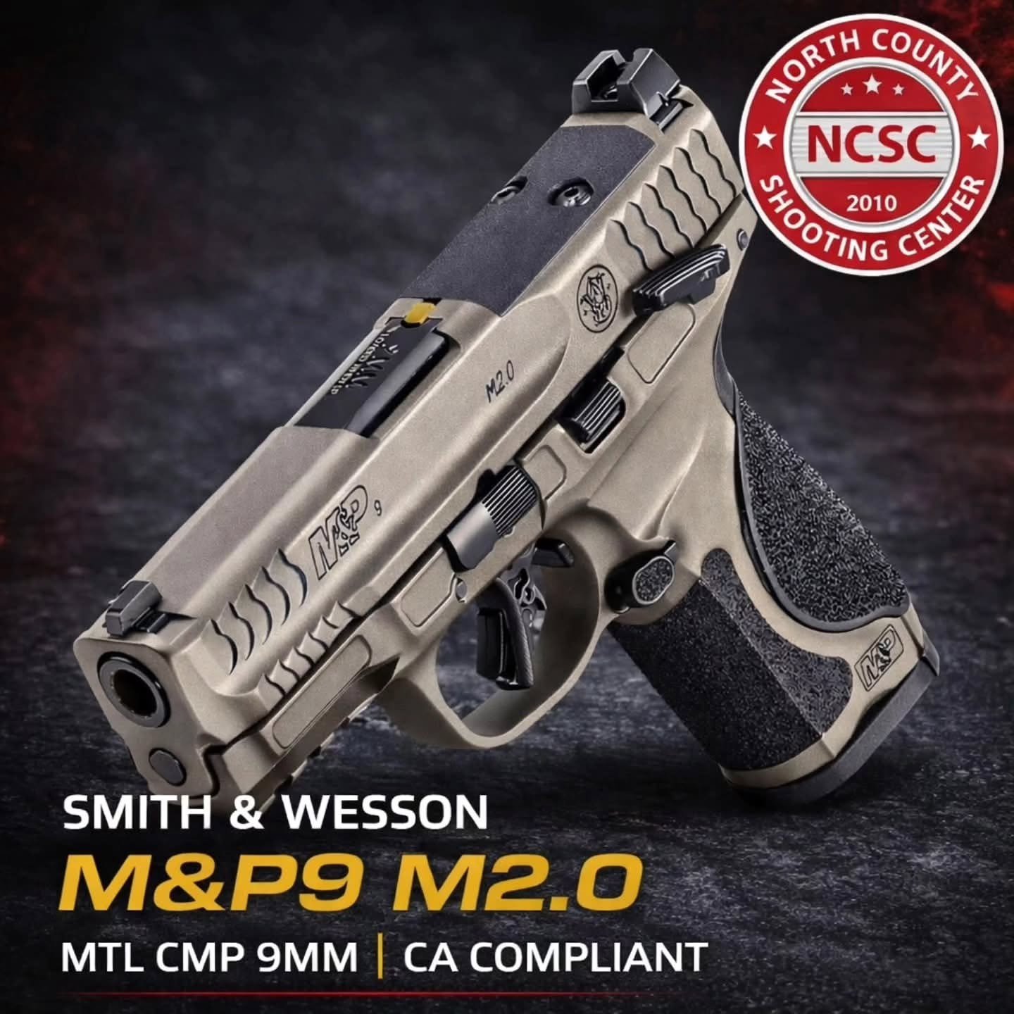 💥 Smith &amp; Wesson M&amp;P9 2.0 Full-Size, Compact, and new Metal Frame models are here!

☎️ 760.798.7300
🔗 https://tinyurl.com/5xp7rv69

@smithandwessoninc #SmithWesson #SmithandWesson #MP9