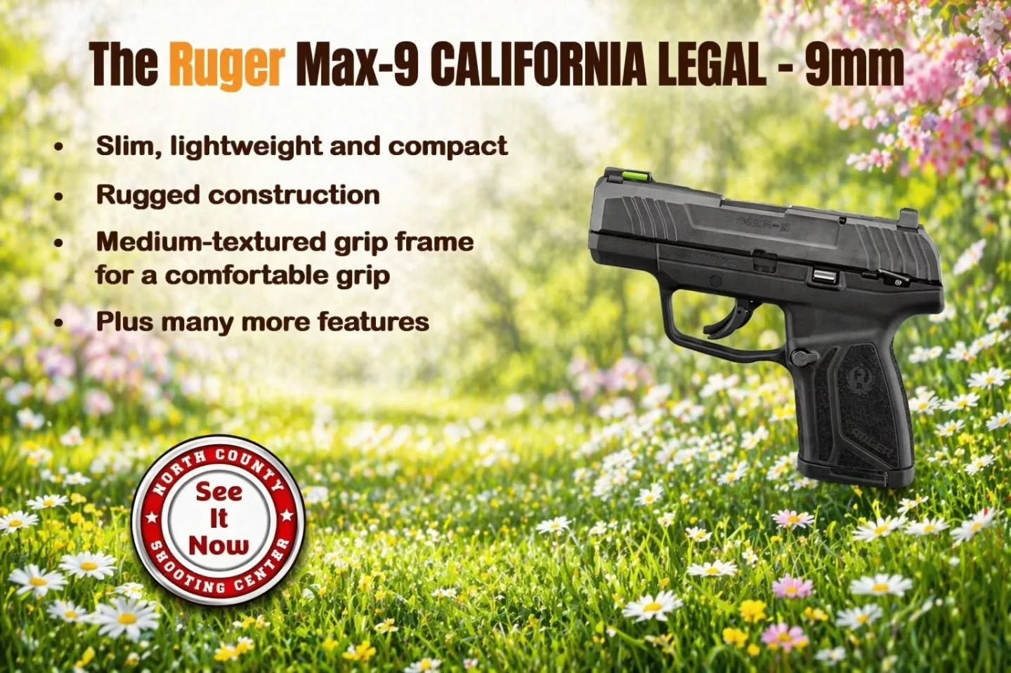 💥 The Max-9 is a perfect fit for the season!

☎️ 760.798.7300

@rugersofficial @rugerfanpage #Ruger