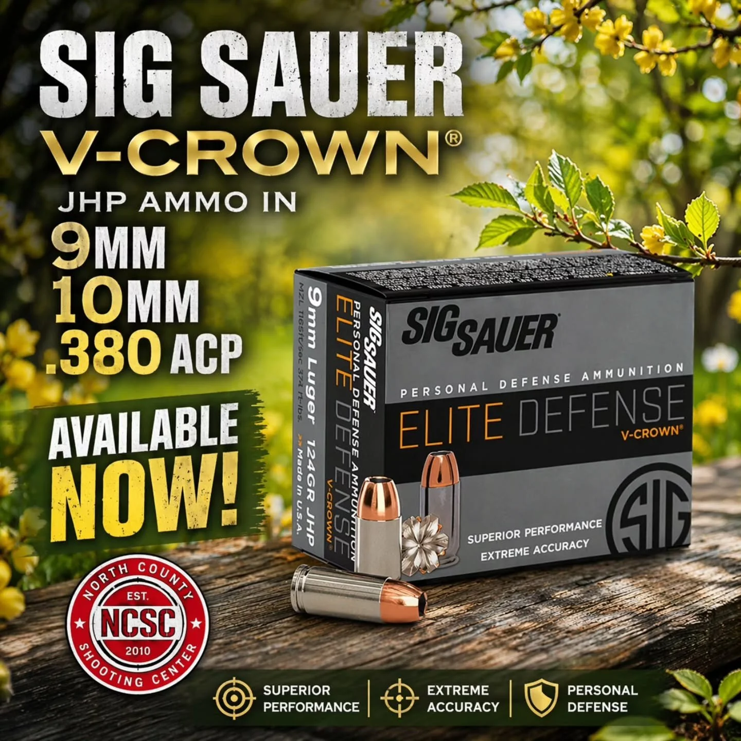 💥 Sig Sauer V-Crown JHP options are here!

🔗 https://tinyurl.com/yhksjwmh
☎️ 760.798.7300

@sigsauerinc #SigSauer