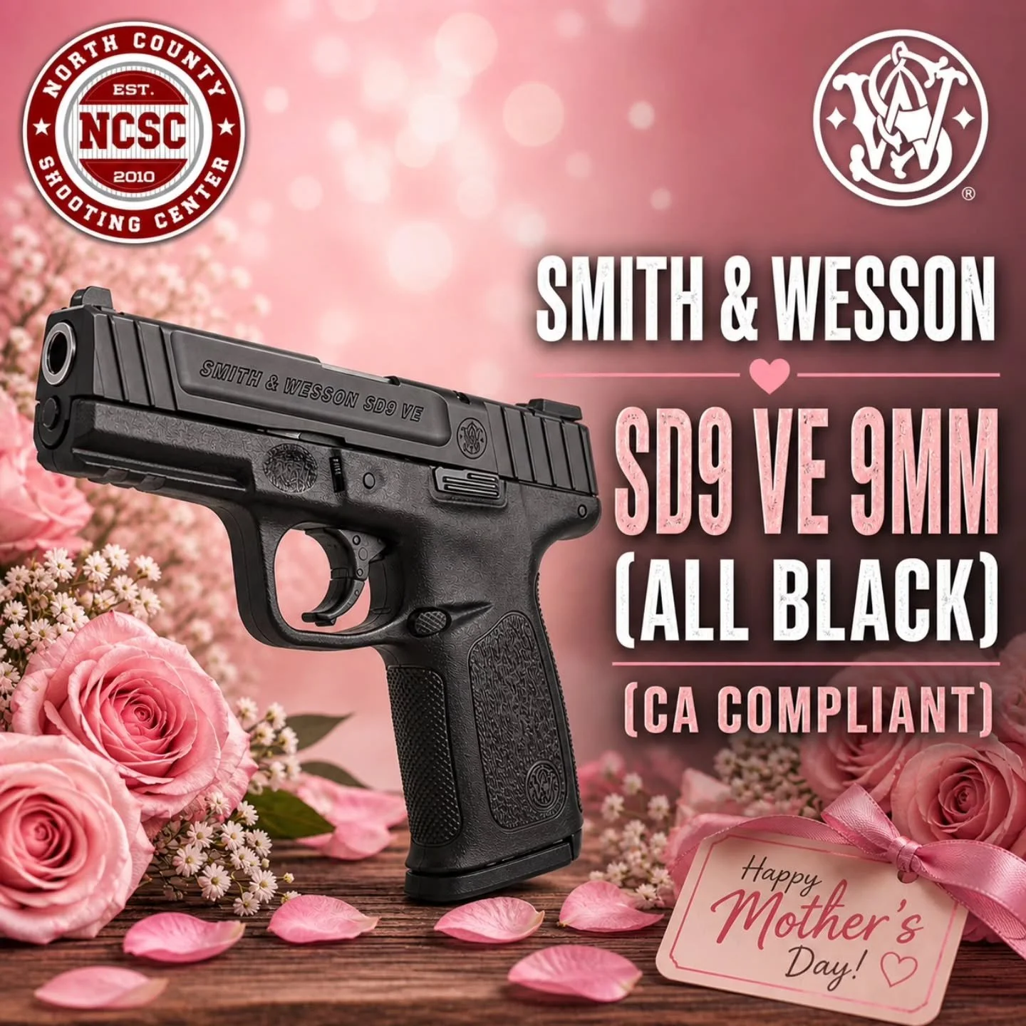 &hearts;️ All moms agree, they love the new S&amp;W SD9 VE! 

☎️ 760.798.7300

@smithandwessoninc #SmithandWesson #SD9VE #MothersDay