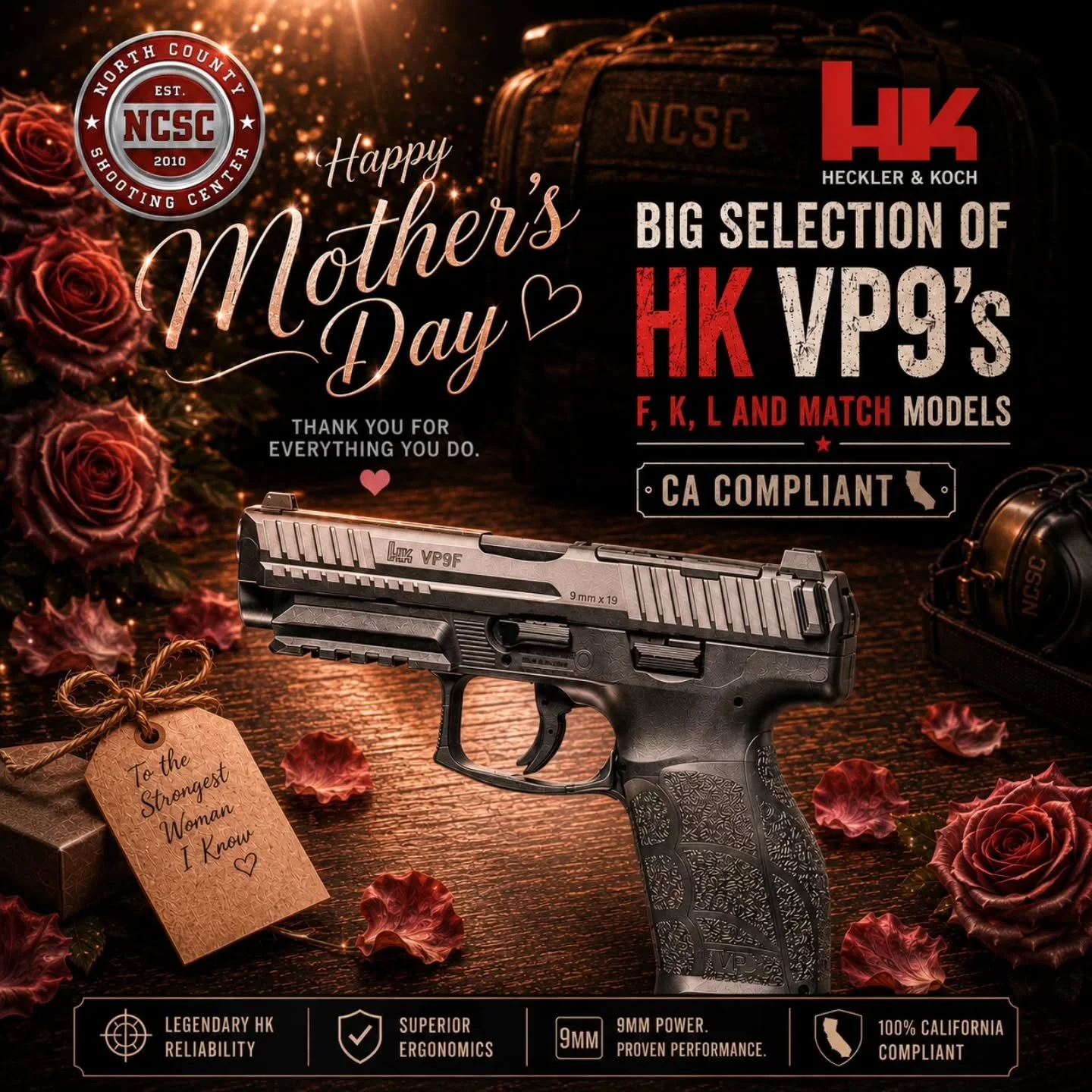 🔥 HK VP9 in various models? Yes please!

☎️ 760.798.7300

@hecklerandkoch @hkshooting #HecklerandKoch #HK #VP9 #MothersDay