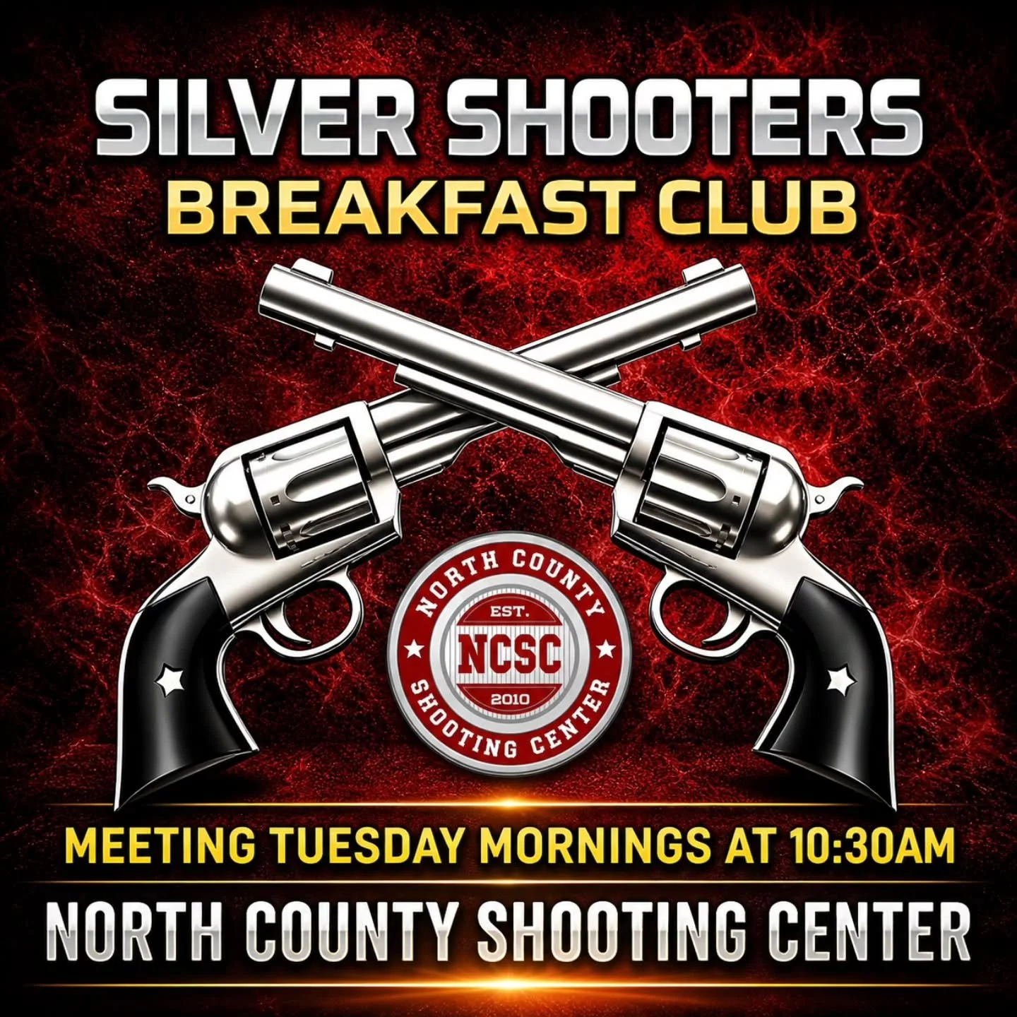 🩶 Silver Shooters Breakfast Club tomorrow morning at 10:30am!