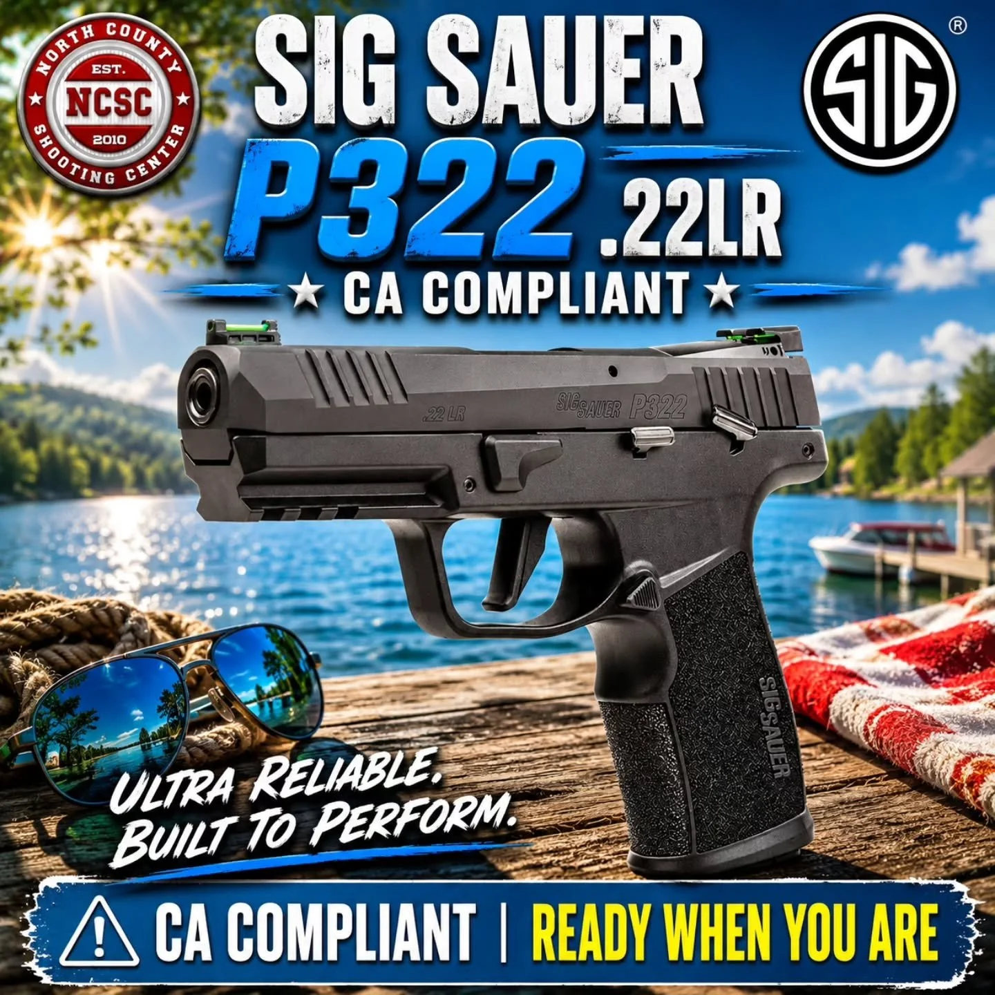 💪 The SIG P322 is a perfect .22 option!

☎️ 760.798.7300

@sigsauerinc @sigsauerusa