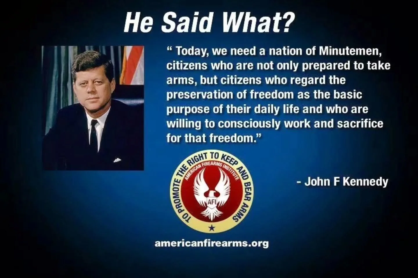 💪🔥 Great quote. #JFK