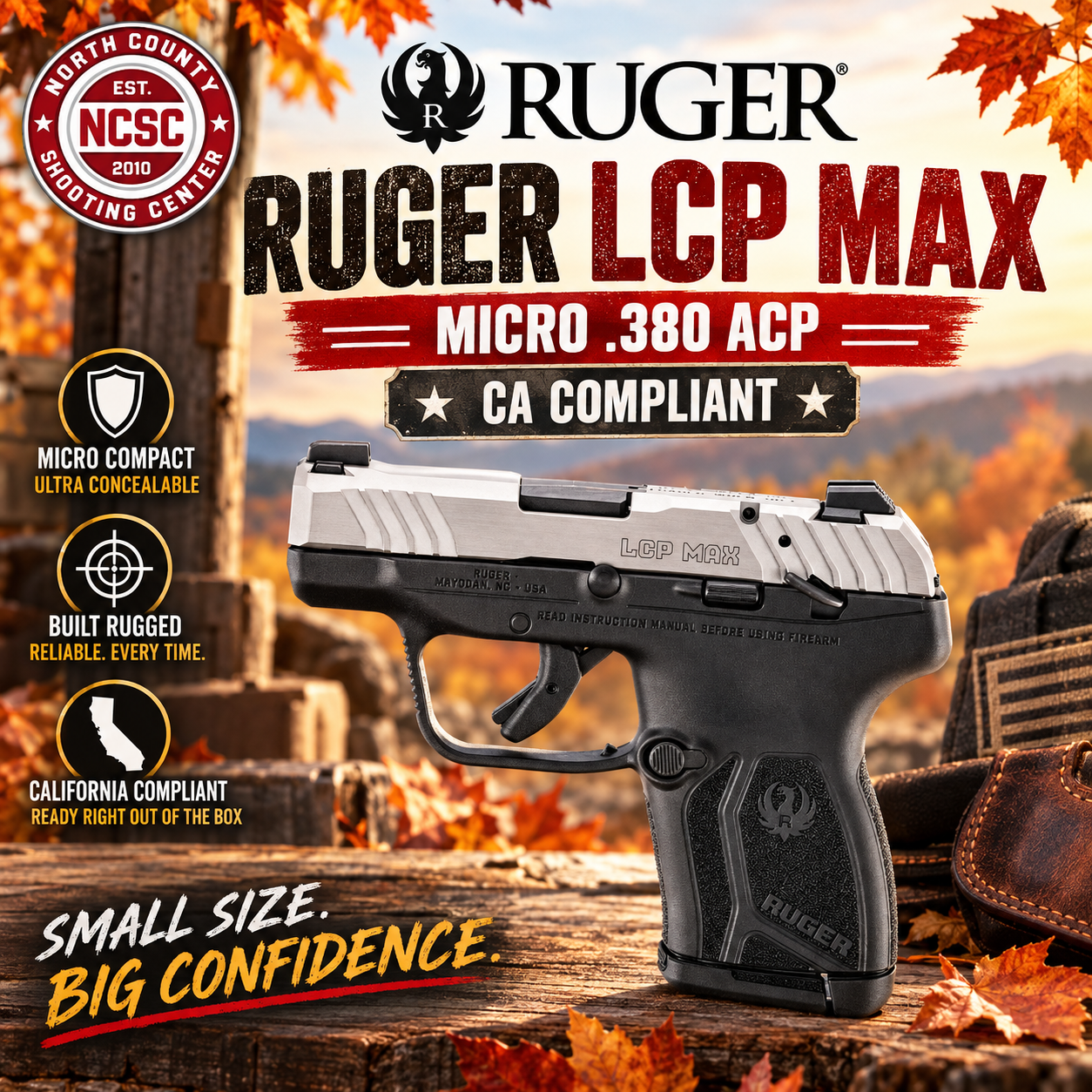 Ruger LCP Max CA (Ad 2) - North County Shooting Center.png