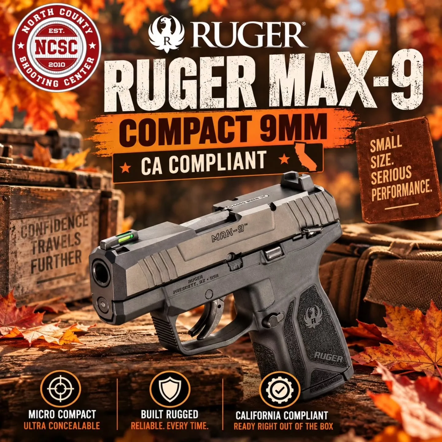 🎯 The compact and reliable Ruger Max-9 is back!

@rugersofficial #Ruger