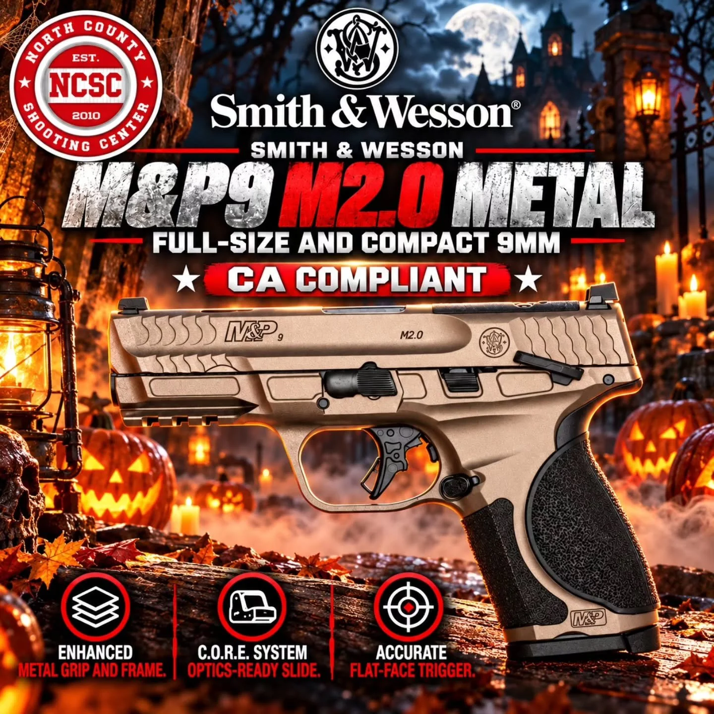 👻 Smith &amp; Wesson M2.0 Metal models are scary reliable and accurate. 🎃

☎️ 760.798.7300

@smithandwessoninc #SmithandWesson