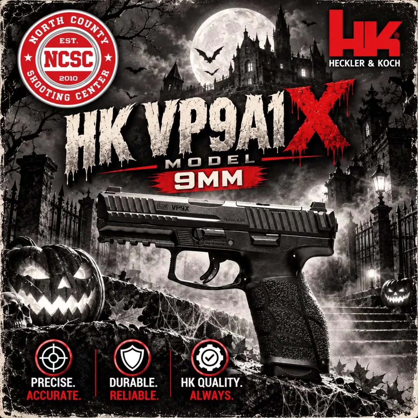 🧛 The VP9A1 X Model; an HK worth sinking your teeth into. 

☎️ 760.798.7300
🎃 https://tinyurl.com/yhksjwmh

@hecklerandkoch @hkshooting @hecklerundkochgermany