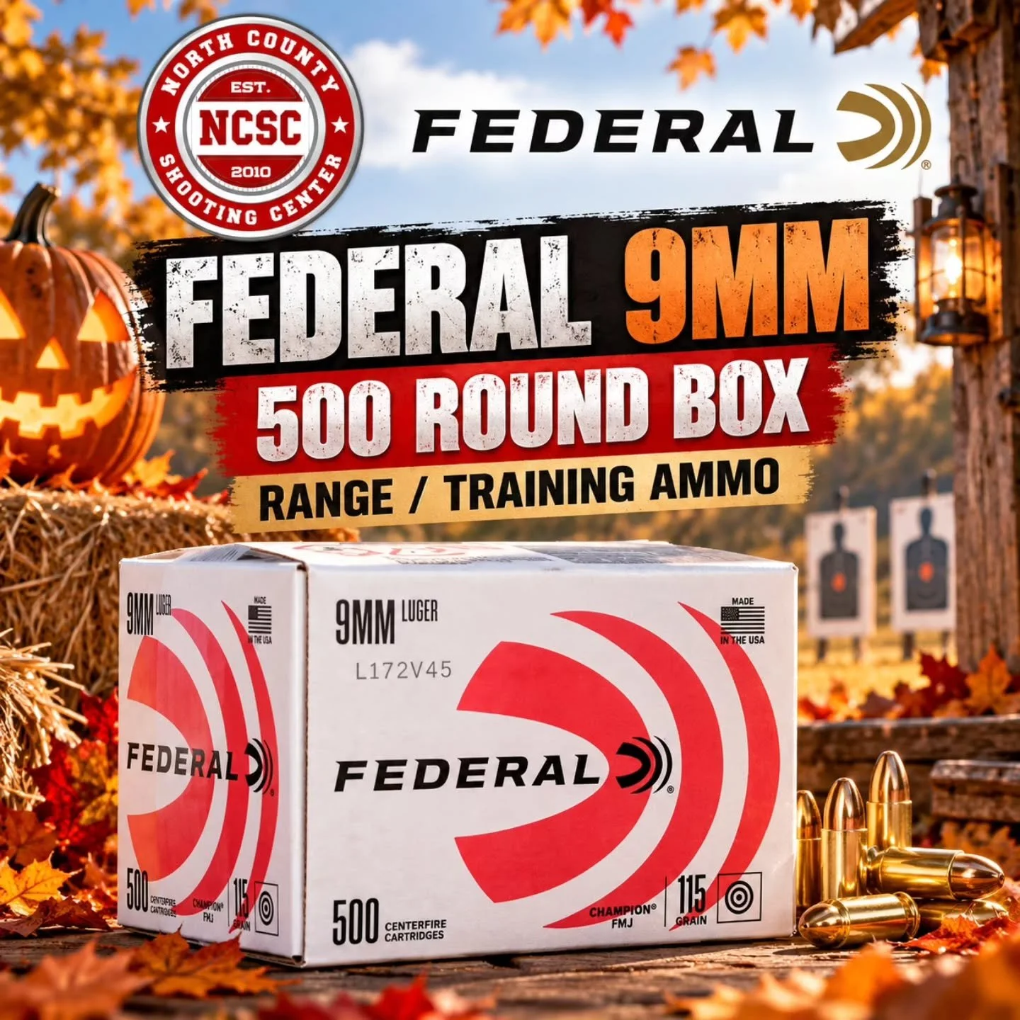 🍬🎃 Trick or treat! Some brass treats just arrived. 

☎️ 760.798.7300

@federalpremium #Federal