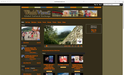 World Viewz Social Network Service Website