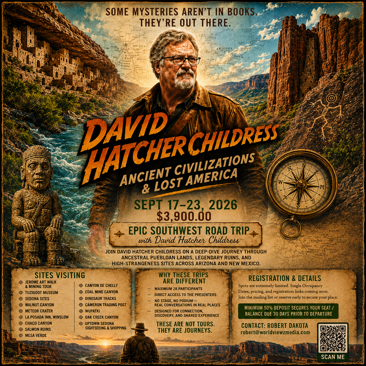 🗿 David Hatcher Childress  Ancient Civilizations & Lost America Sept 17-23, 2026