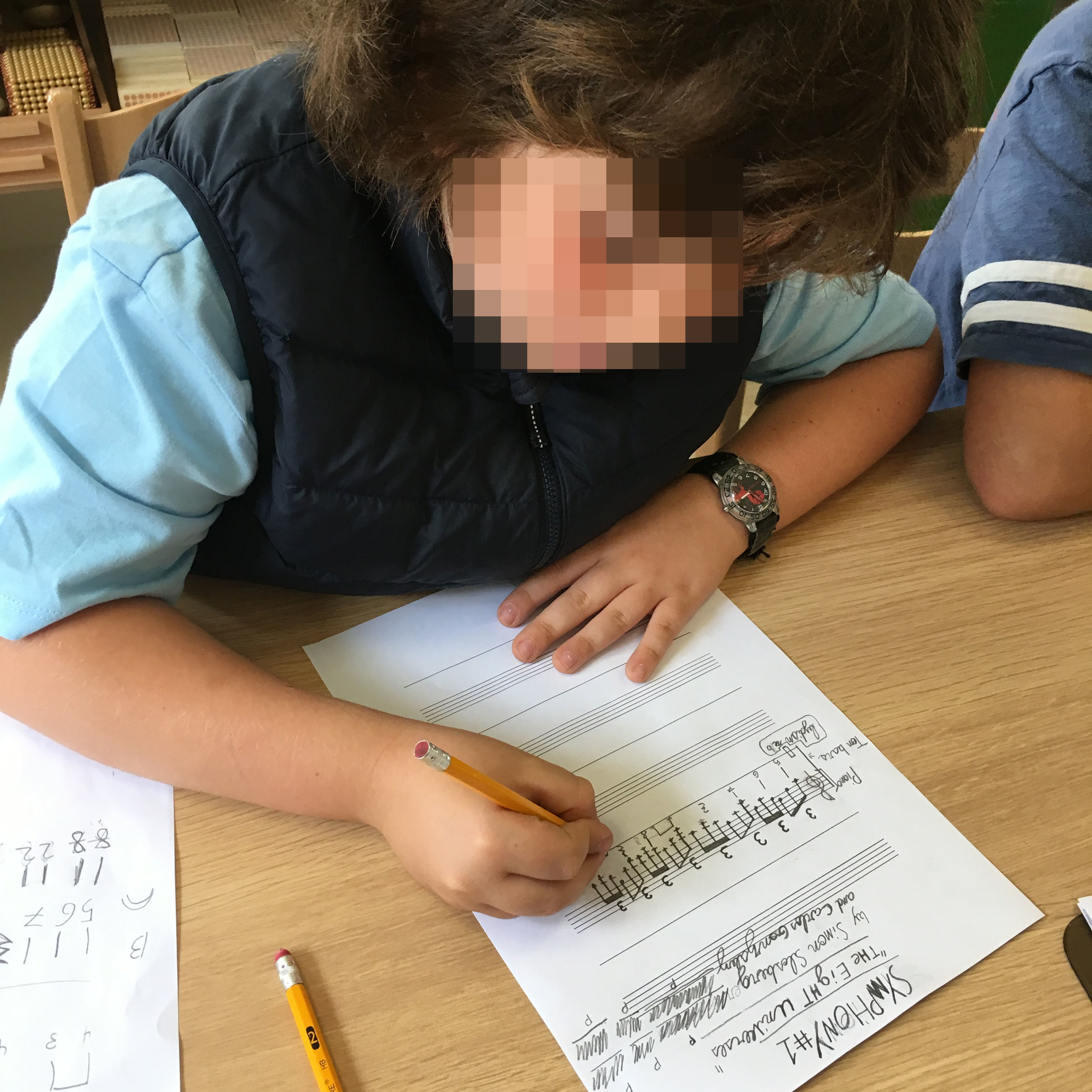 Close up of Christopher’s work.