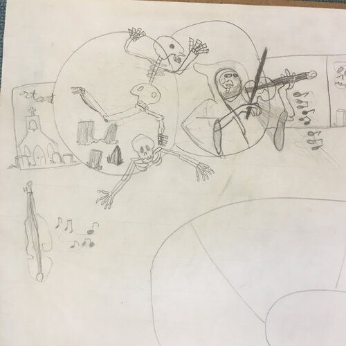 I love how Mr. Death’s head is too small for his huge hood.