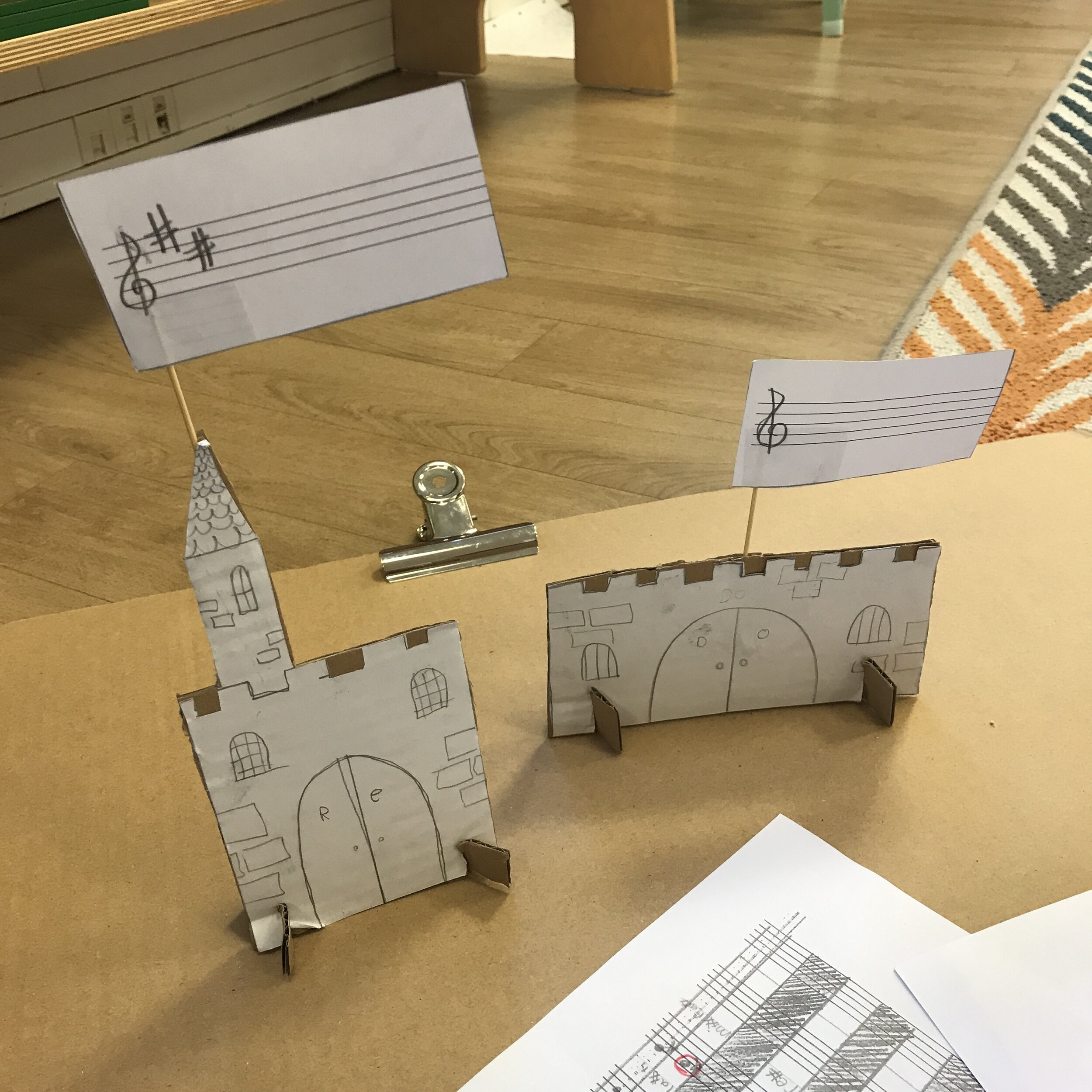 And here be the kingdom of Re (D), with its stately tower housing, no doubt, the queen’s extensive music library.