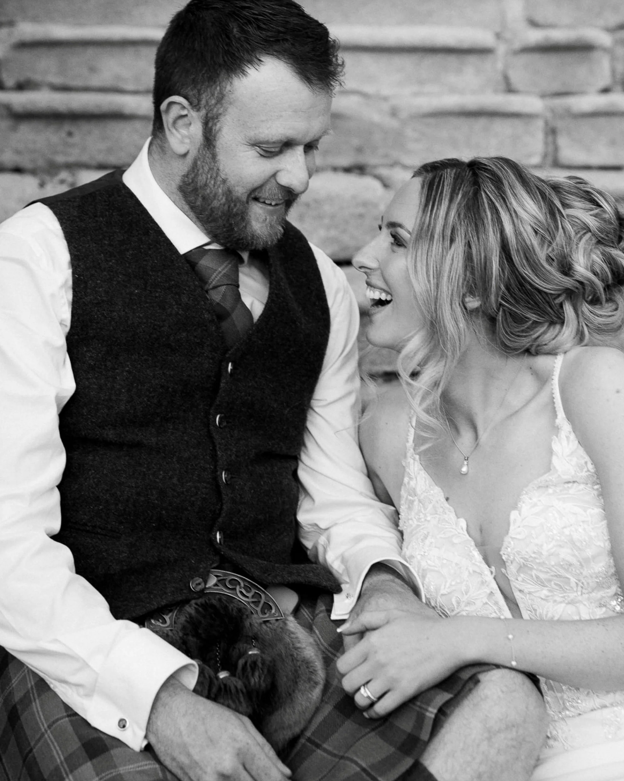 Paige &amp; Gavin 🤍

Photography: @nicola_stewart_photography 
Second shooter: @fairytale_asylum 
Film: @airborne.weddings 
Venue: @meldrumhouse 
Hair: @zoegordonspecialoccasionhair_
Makeup: @holliewoodbeauty6 
Florals: @paperandpetals1 
Dress: Enzo