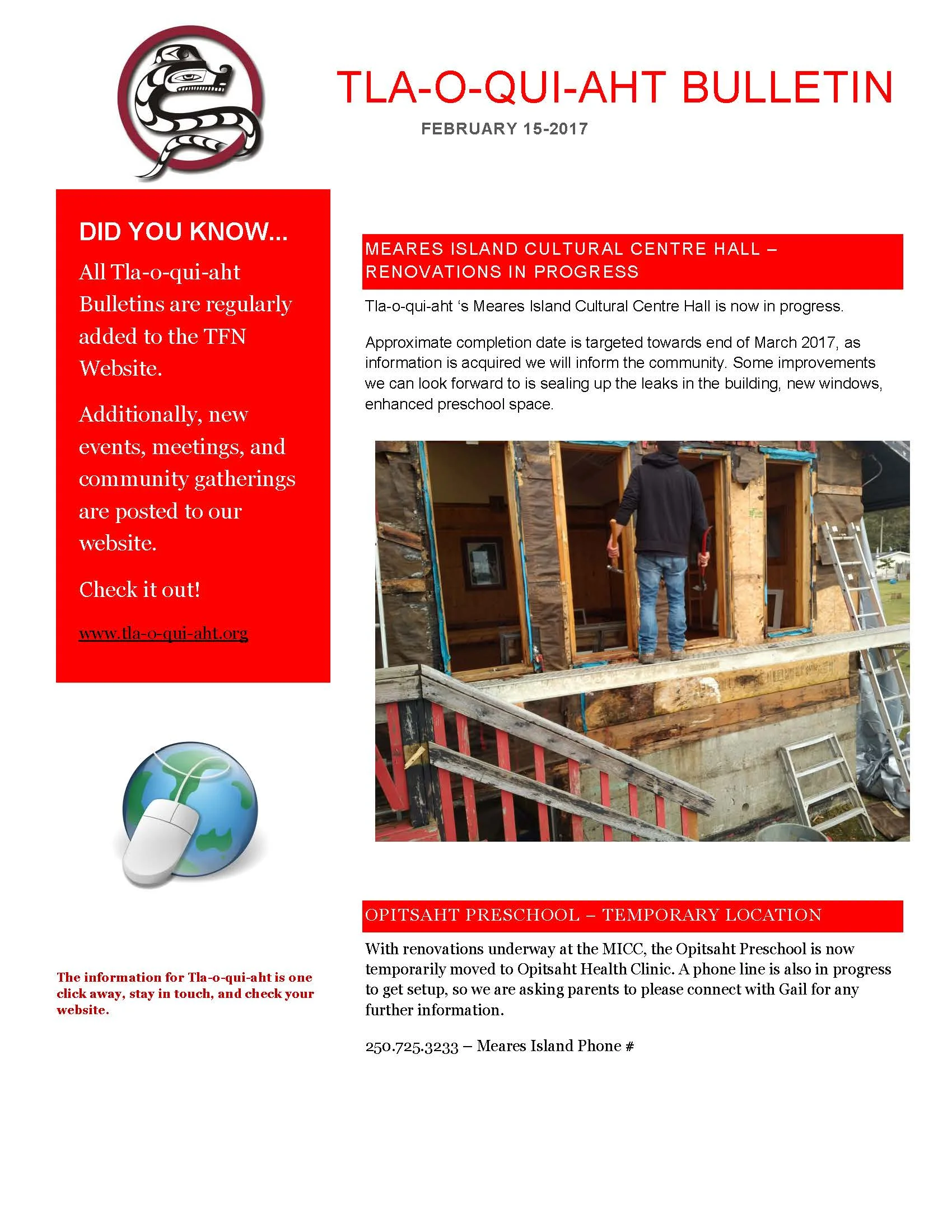 Tla-o-qui-aht Bulletin